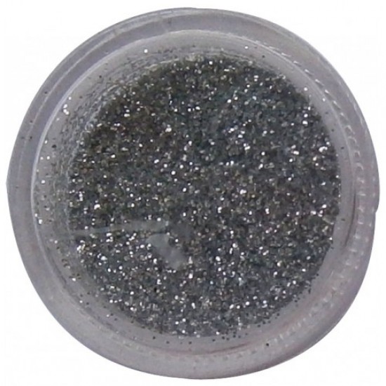 Glitter- silver in acrylic jar Nail care